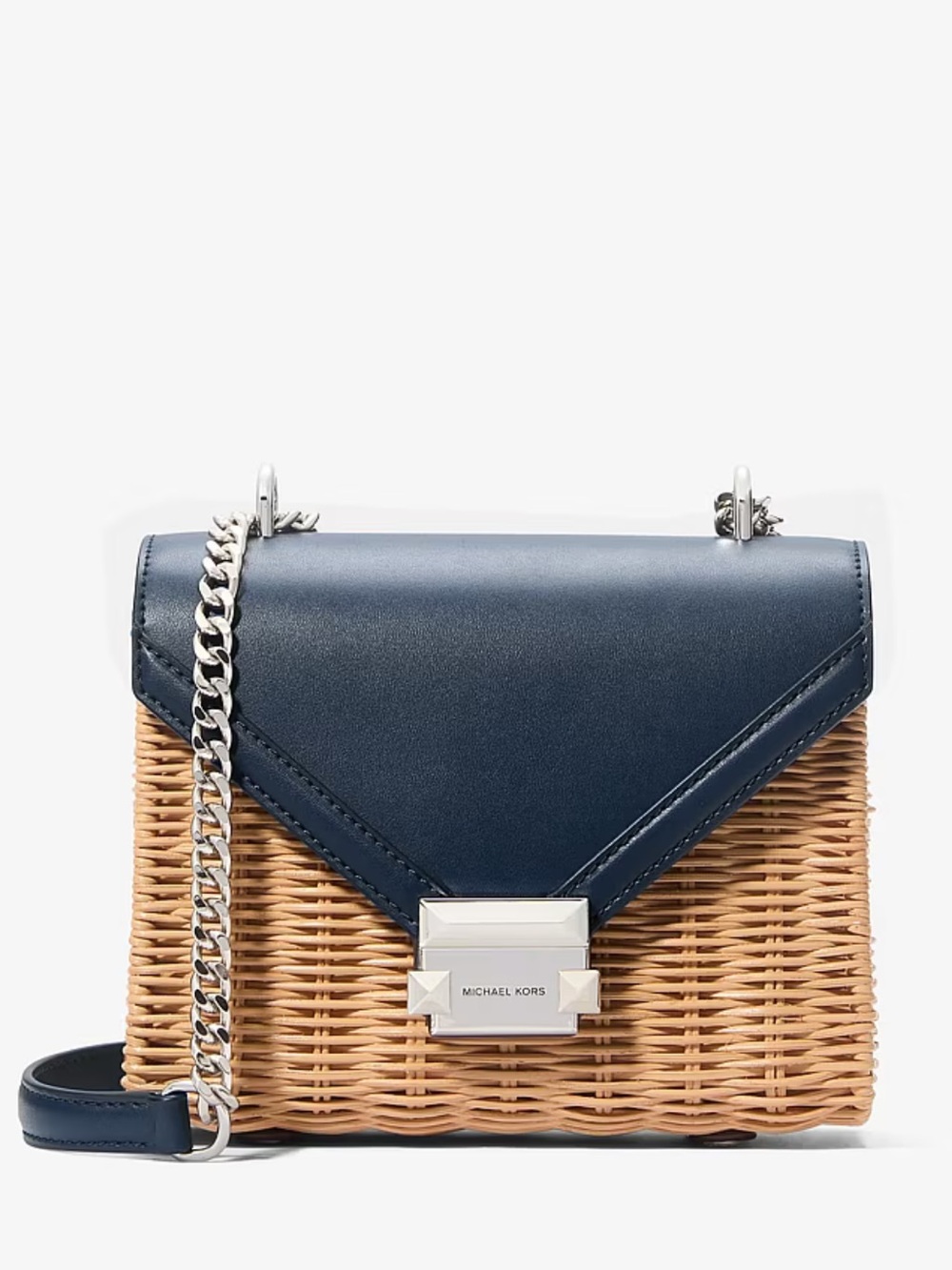 Michael Kors Whitney Small Wicker Shoulder Bag